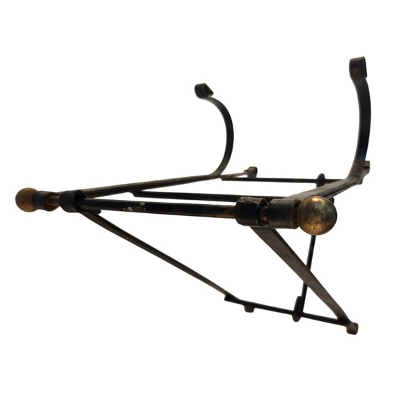 Black Wrought Iron Stand Adjustable Display Easel Holder Rustic Vintage Style - Picture 13 of 15